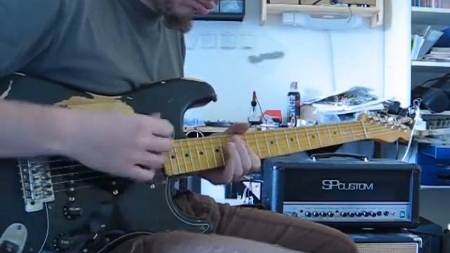 Stratocaster relic with SP Custom SmokeyClub Lite pickups on Vinter "mod" amp смотреть онлайн