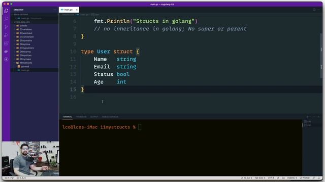 Structs in golang смотреть онлайн