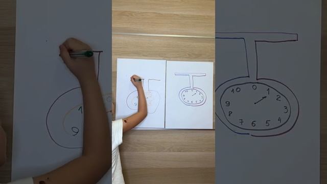 Учим цифру 5! Рисуем и учим цифры! #shorts #short #учимцифры #цифры #рисование