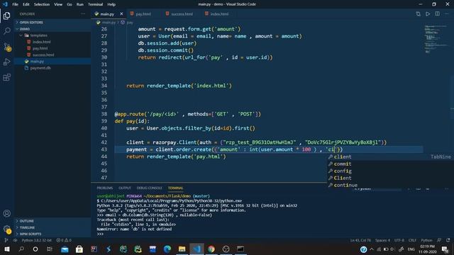 Flask Razorpay integration | How to integrate Razorpay with Flask| Flask + Razorpay | Part-3 смотреть онлайн