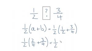 What fraction between 1/2 and 3/4?