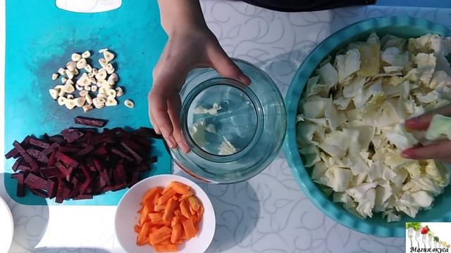 Хруст услышат даже соседи) Очень сочная, яркая маринованная капуста ЗА 12 ЧАСОВ!