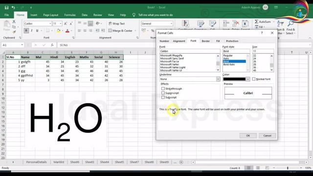 Excel How to Format Text|Excel Basics for Beginners|MS Excel Cell Formatting Malayalam|Ideal Expres