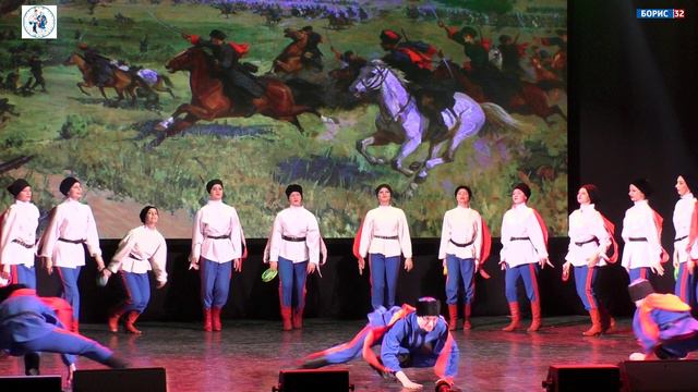 Праздничный юбилейный концерт ансамбля танца "Россияне". Танец "Казачий". 06.04.2024 год. смотреть онлайн