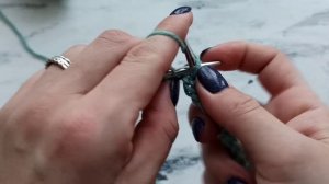 Пышная английская резинка поворотными рядами и по кругу