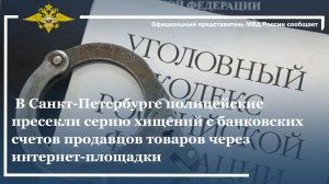 В Санкт-Петербурге полиция пресекла серию хищений с денег через интернет-площадки