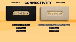 Marshall Woburn 2 II vs Woburn 3 III Speakers | Compare | Specifications | Features | Home Outdoor