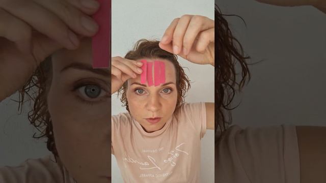 Тейпы от горизонтальных морщин на лбу. смотреть онлайн