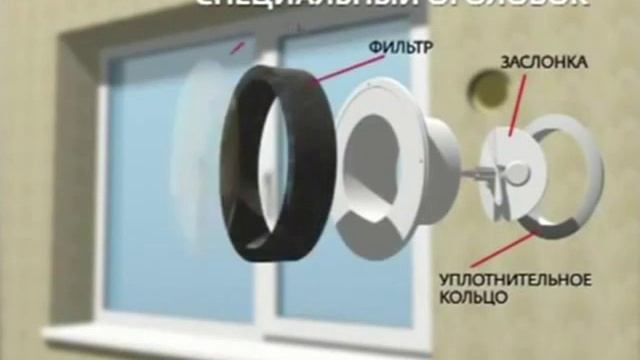 Вентиляционный приточный клапан инфильтрации в Балаково