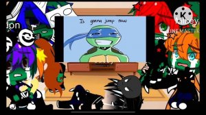 Tmnt react to /my R & self-inflicted achr omatic/