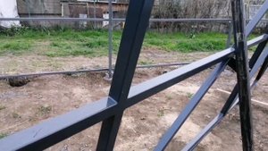 Каркас забора под профнастил или штакетник