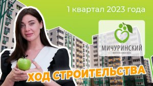 Ход строительства ЖК Мичуринский, г.Тверь за 1 квартал 2023 г.