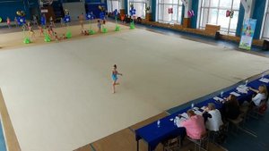 Выступление по художественной гимнастике. 1 юношеский разряд.