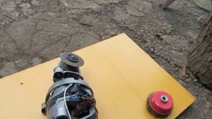 двигатель от стиралки +редуктор болгарки