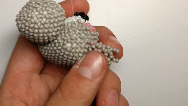 Ушки. Коала ? из бисера.Амигуруми . Мастер класс.
