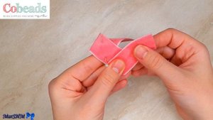 Цветы Канзаши из бархатной ленты 2,5 см Cobeads