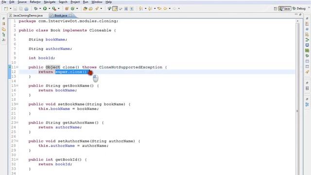 HOW TO CLONE AN OBJECT IN JAVA DEMO смотреть онлайн