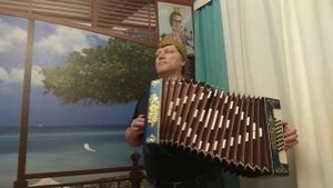 Катюша на гармони. Первая самостоятельно подобранная песня на гармони.