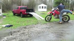 Как правильно загрузить мотоцикл