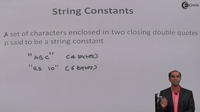 What are String Constants in C programming - Fundamentals of C Language - C Programming