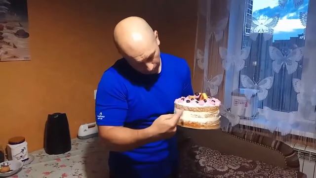 Масляный бисквит с фруктовым желе смотреть онлайн