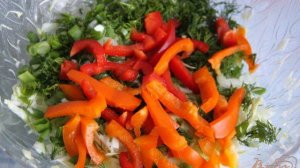 Салат из капусты и болгарского перца