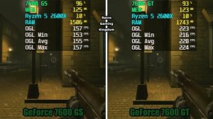 GeForce 7600 GS vs GeForce 7600 GT Test In 6 Games (No FPS Drop - Capture Card)