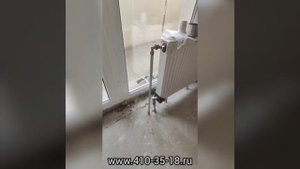 Перенос радиатора отопления на другую стену. Материал сшитый полиэтилен TECE. Нижний Новгород.