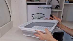 Распаковка складной сушки для посуды
