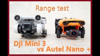 Тест на дальность в FCC и CE Dji Mini 3 Pro с пультом N1 и RC плюс Autel Nano Plus смотреть онлайн