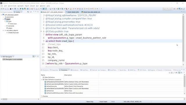 CDS view with param | Create ABAP CDS Views in S/4HANA and Expose OData | CDS with parameters odata смотреть онлайн