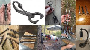 Forged rebar bottle opener ideas