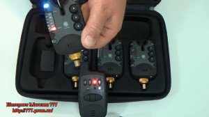 Набор электронных сигнализаторов поклевки ФА211-4 с пейджером и системой анти вор