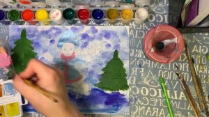 Рисуем с детьми! Зима! Зимние забавы!