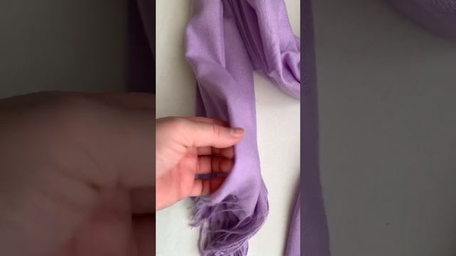 Шарф зимний лиловый смотреть онлайн