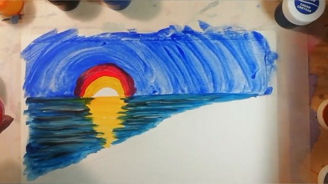 Урок 7. Пейзаж с одуванчиками