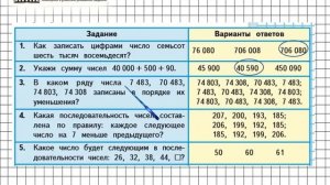 Страница 59 Тест в2 (1-5) – Математика 4 класс (Моро) Часть 1