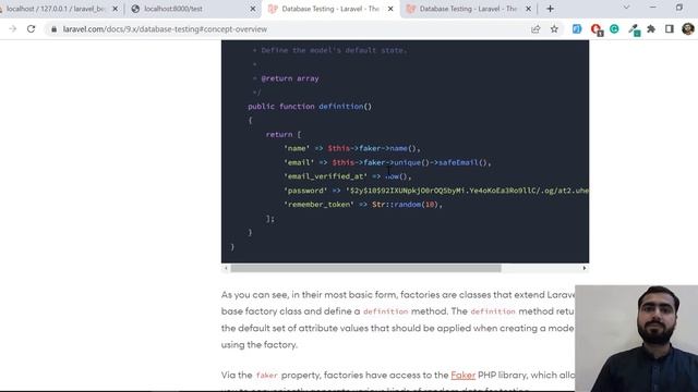 (96) Part-1 How to use Model factories in Laravel to Generate the fake data in Database