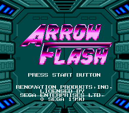 Arrow Flash | intro sega mega drive (genesis).