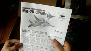 МиГ-- 29  "Стриж" обзор комплекта от "Звезды"