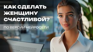 "Чего хочет женщина?" — отвечает нейросеть