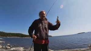 РЫБАЛКА на СКАЛЕ.  БУХТА ТЕРВУ. ОСТРОВ КОЙОНСААРИ #4/9. КАРЕЛИЯ. 45 дней своим ХОДОМ. #4/9