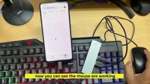 How to connect mouse and keyboard to Xiaomi mobile phone