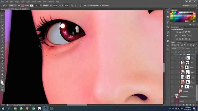 VEXEL ART USING PHOTOSHOP (DAHYUN) - SPEED ART смотреть онлайн