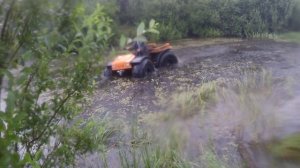 Вездеход-переломка ГИД. Часть 10. Под дождем штурмуем болото