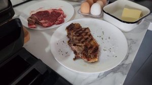 Стейк из баранины на гриле Tefal OptiGrill + XL