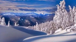 Зима в горах ____________  The winter in mountain .