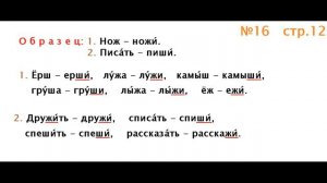 ГДЗ  2 класс   Русский язык   Учебник   2 часть  Упражнение.16