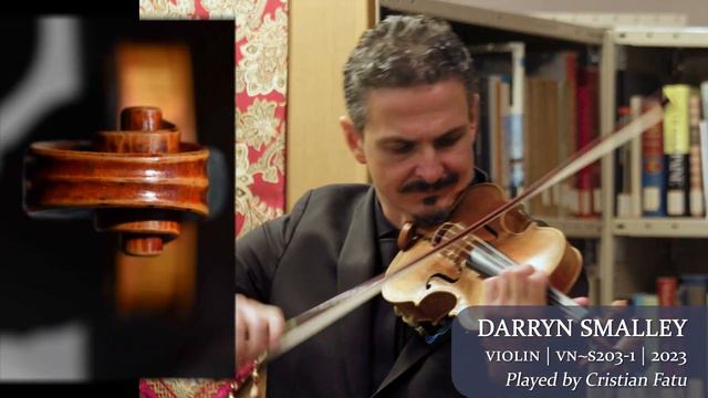 Darryn Smalley  violin 2023  Cristian Fatu  at the Metzler Violin Shop