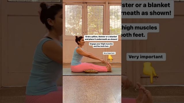 Staff Pose For Beginners || Dandasana Yoga #shorts смотреть онлайн